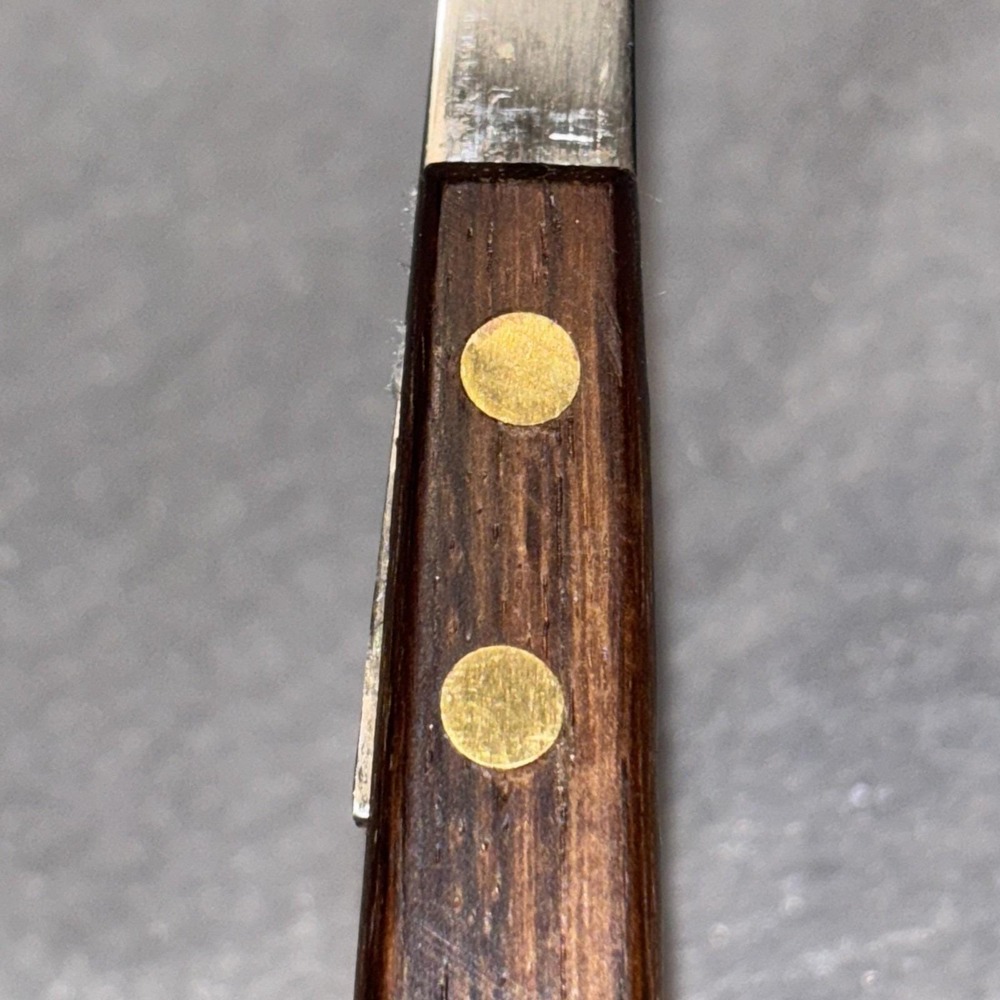 Vintage MCM Salad Serving Fork Extra Long Wood Handle 13 InchStainless Japan - Picture 9 of 16